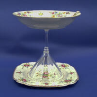 The Martini Jewelry Dish stands about 7 inches tall and is 7 inches wide.